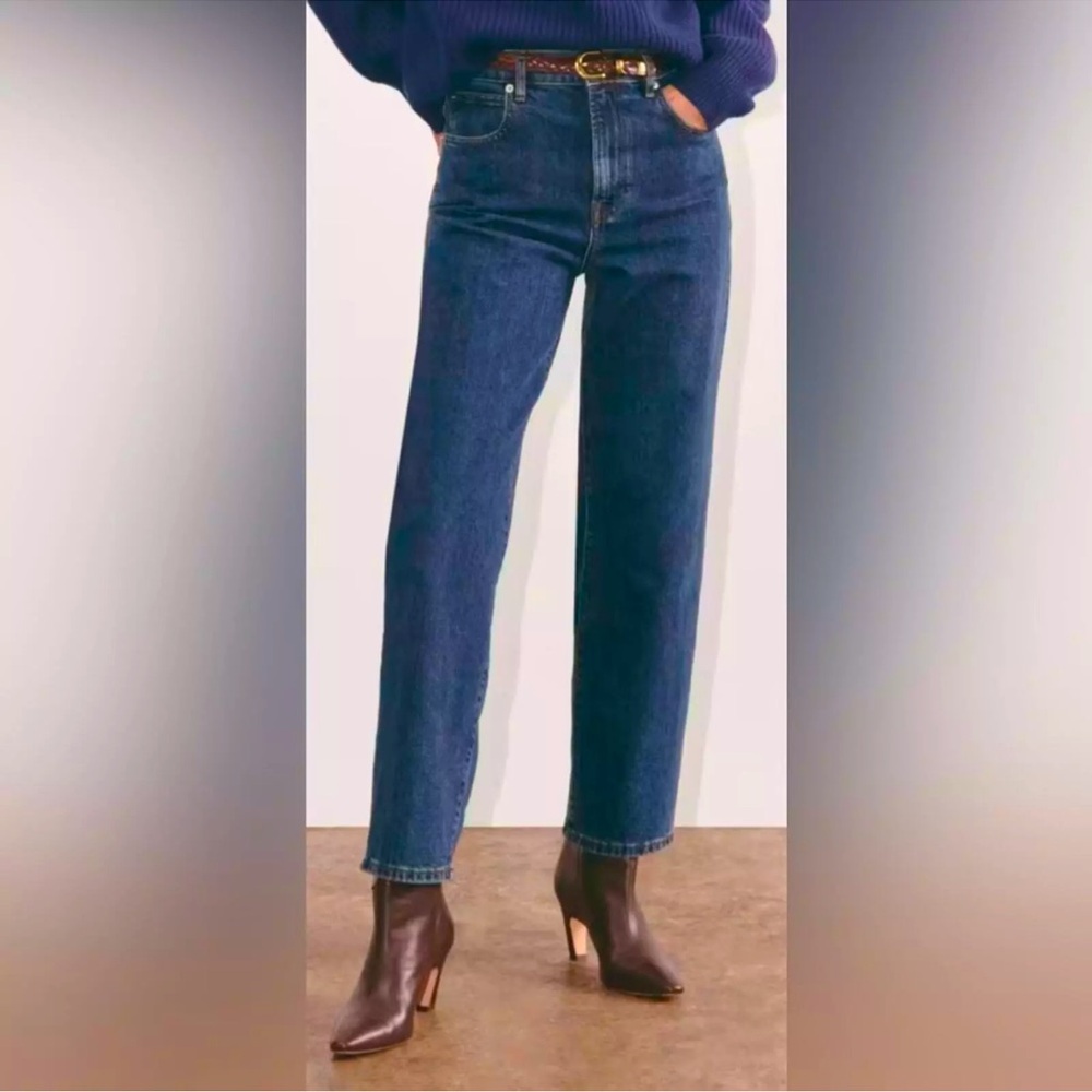 NWT Everlane The 90’s Way High Straight Leg Jean Denim Vintage Indigo Women’s 28